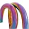 8" Multicolor Ceramic Abstract Looped Sculpture